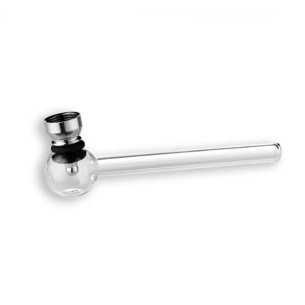 Glass Pipe – 12cm (Clear)