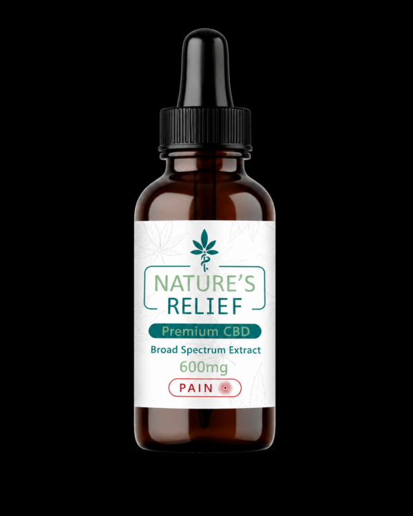 4 Pain Relief CBD BANNER Nature's Relief Premium CBD - Pain 600MG